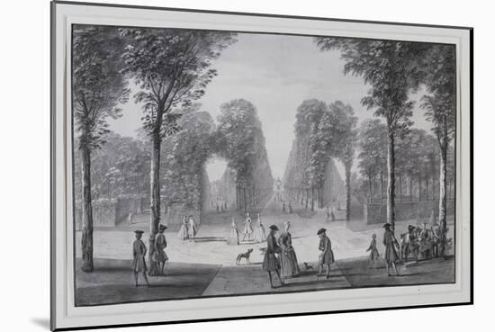 The Patte-D'Oie, North-West of Lord Burlington's Chiswick Villa (Pen and Ink with Wash on Paper)-Jacques Rigaud-Mounted Giclee Print