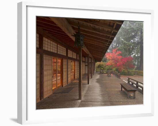 The Pavilion at the Portland Japanese Garden, Oregon, USA-William Sutton-Framed Photographic Print