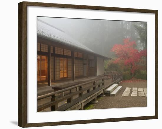 The Pavilion at the Portland Japanese Garden, Oregon, USA-William Sutton-Framed Photographic Print