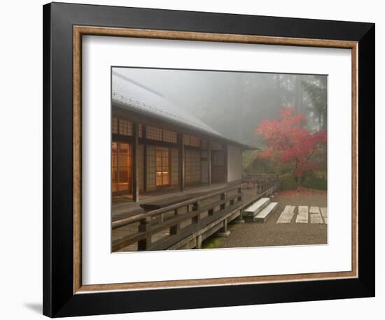 The Pavilion at the Portland Japanese Garden, Oregon, USA-William Sutton-Framed Photographic Print