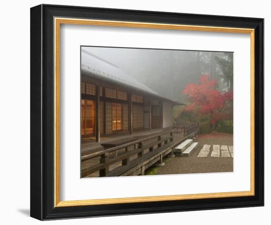 The Pavilion at the Portland Japanese Garden, Oregon, USA-William Sutton-Framed Photographic Print