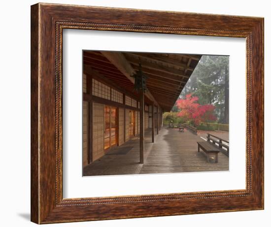 The Pavilion at the Portland Japanese Garden, Oregon, USA-William Sutton-Framed Photographic Print