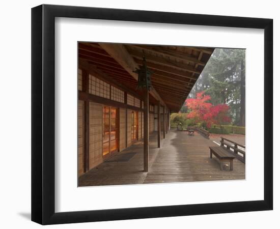 The Pavilion at the Portland Japanese Garden, Oregon, USA-William Sutton-Framed Photographic Print