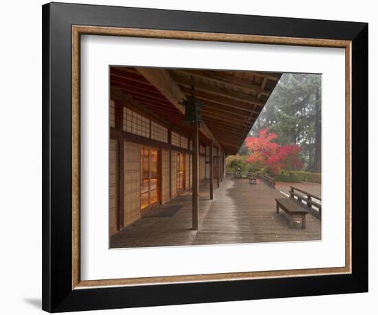 The Pavilion at the Portland Japanese Garden, Oregon, USA-William Sutton-Framed Photographic Print