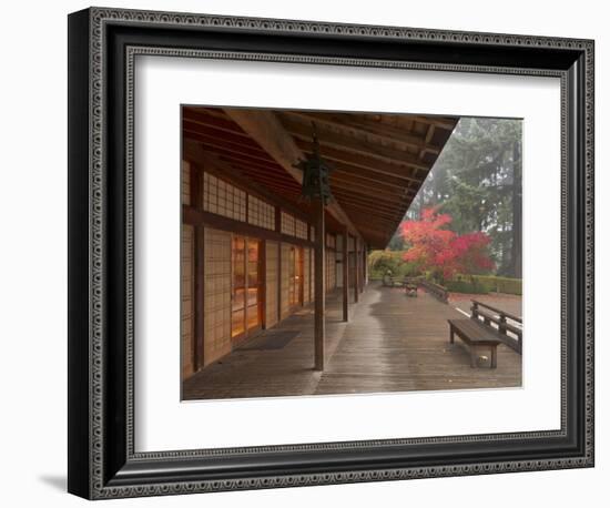 The Pavilion at the Portland Japanese Garden, Oregon, USA-William Sutton-Framed Photographic Print