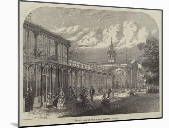 The Pavilion in the Public Gardens, Buxton-null-Mounted Giclee Print