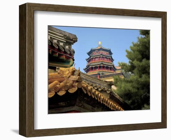 The Pavilion of Buddhist Fragrance, at the Summer Palace, Beijing, China-Miva Stock-Framed Photographic Print