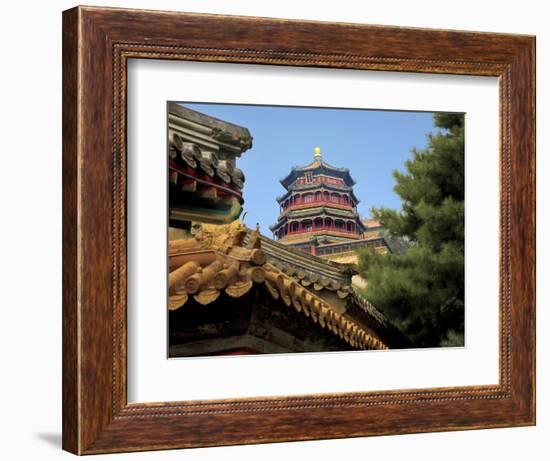 The Pavilion of Buddhist Fragrance, at the Summer Palace, Beijing, China-Miva Stock-Framed Photographic Print