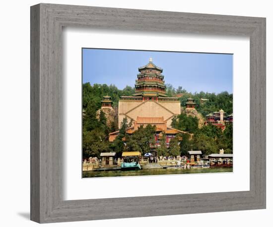 The Pavilion of Buddhist Fragrance, at the Summer Palace, Beijing, China-Miva Stock-Framed Photographic Print