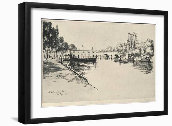 The Pavillon De Flore, 1915-Eugene Bejot-Framed Giclee Print