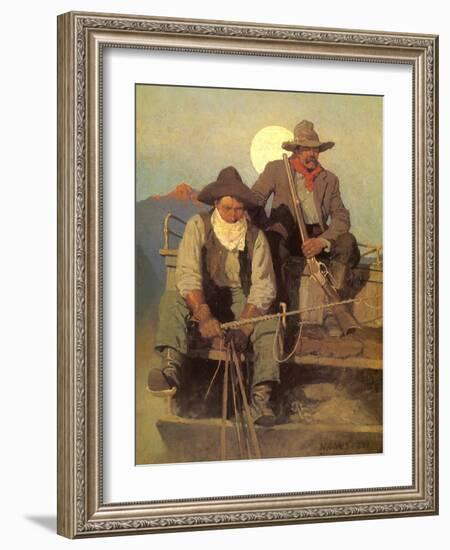 The Pay Stage, 1909-Newell Convers Wyeth-Framed Giclee Print