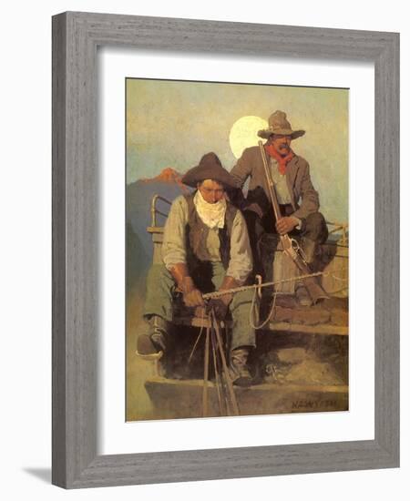 The Pay Stage, 1909-Newell Convers Wyeth-Framed Giclee Print