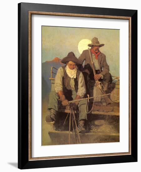 The Pay Stage, 1909-Newell Convers Wyeth-Framed Giclee Print