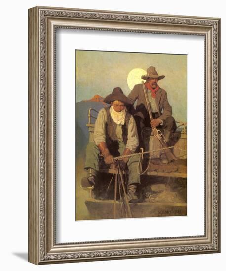 The Pay Stage, 1909-Newell Convers Wyeth-Framed Giclee Print