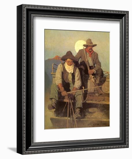 The Pay Stage, 1909-Newell Convers Wyeth-Framed Giclee Print