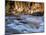 The Payette River Flows by with Lit Rock Wall Behind, Idaho, USA-Brent Bergherm-Mounted Photographic Print