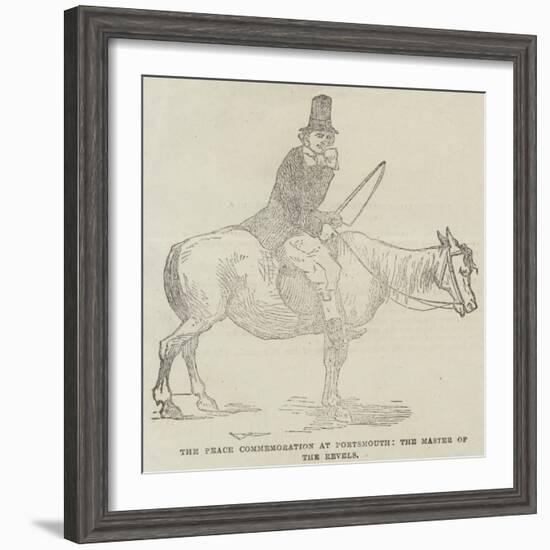 The Peace Commemoration at Portsmouth, the Master of the Revels-null-Framed Giclee Print