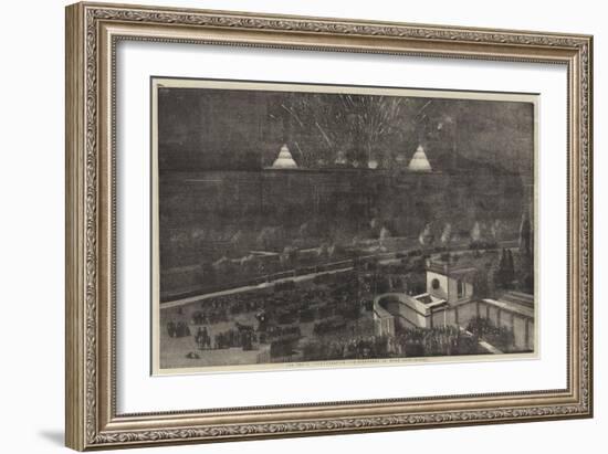The Peace Commemoration, the Fireworks in Hyde Park-null-Framed Giclee Print