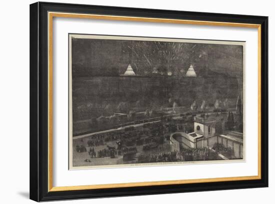 The Peace Commemoration, the Fireworks in Hyde Park-null-Framed Giclee Print