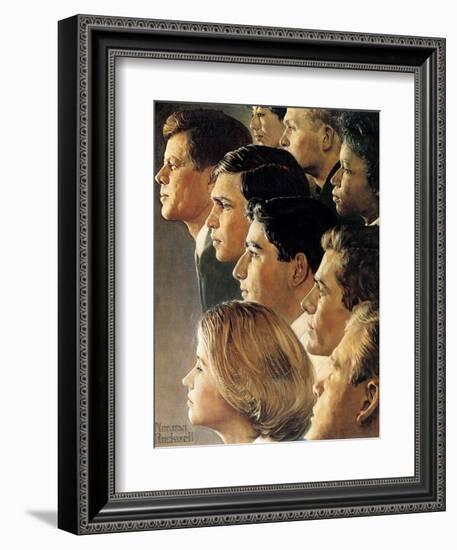 The Peace Corps (or JFK's Bold Legacy)-Norman Rockwell-Framed Giclee Print