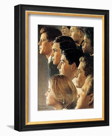 The Peace Corps (or JFK's Bold Legacy)-Norman Rockwell-Framed Giclee Print