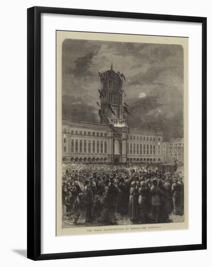 The Peace Illuminations at Berlin, the Townhall-null-Framed Giclee Print