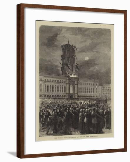 The Peace Illuminations at Berlin, the Townhall-null-Framed Giclee Print