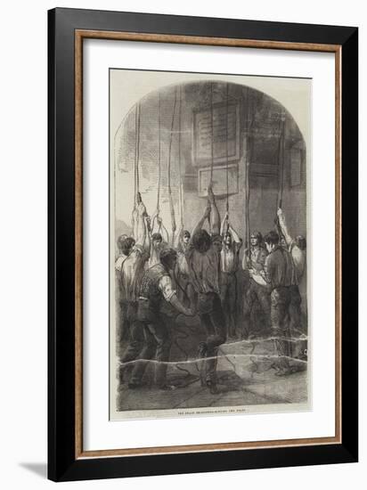 The Peace Rejoicings, Ringing the Bells-null-Framed Giclee Print