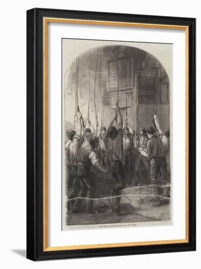 The Peace Rejoicings, Ringing the Bells-null-Framed Giclee Print