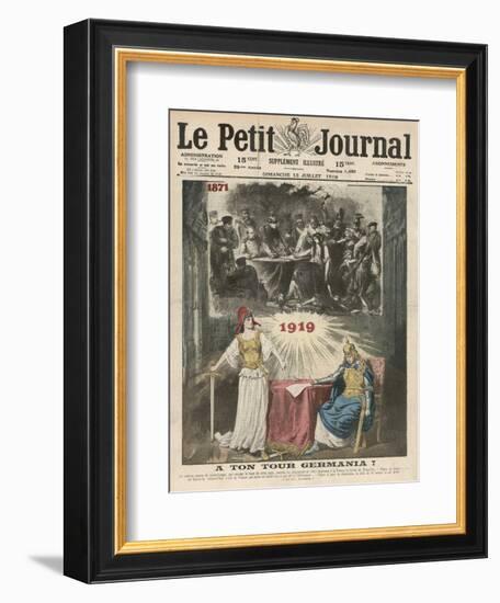 The Peace Treaty Avenges France for Her Loss of the Franco-Prussian War-Eugene Damblans-Framed Premium Giclee Print