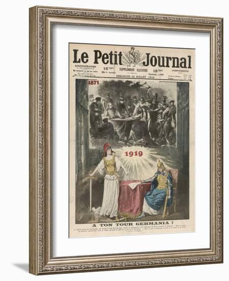 The Peace Treaty Avenges France for Her Loss of the Franco-Prussian War-Eugene Damblans-Framed Art Print