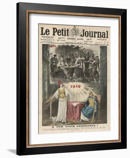 The Peace Treaty Avenges France for Her Loss of the Franco-Prussian War-Eugene Damblans-Framed Art Print