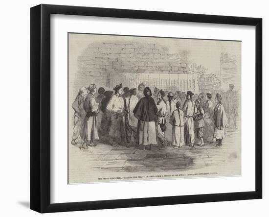 The Peace with China, Reading the Treaty at Pekin-Frederick John Skill-Framed Giclee Print