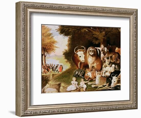 The Peaceable Kingdom, 1832-34 (See also 84503)-Edward Hicks-Framed Giclee Print