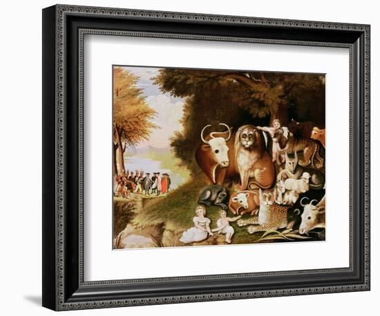 The Peaceable Kingdom, 1832-34 (See also 84503)-Edward Hicks-Framed Giclee Print