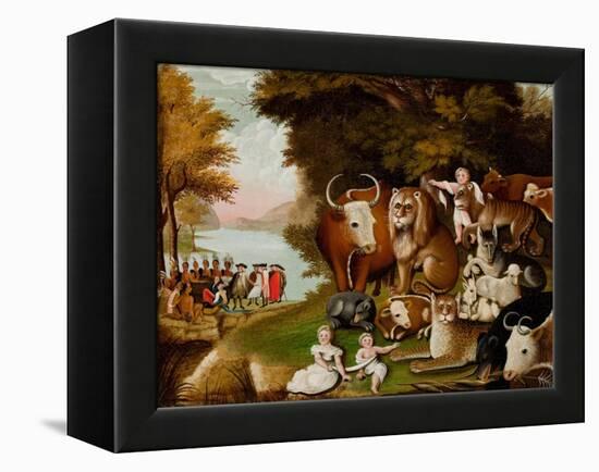 The Peaceable Kingdom, c.1833-Edward Hicks-Framed Premier Image Canvas