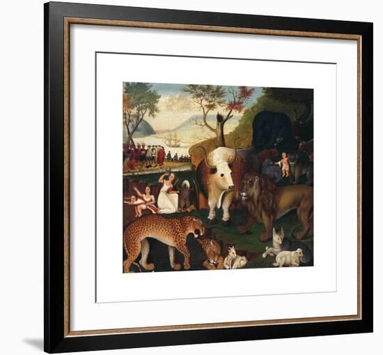 The Peaceable Kingdom-Edward Hicks-Framed Premium Giclee Print