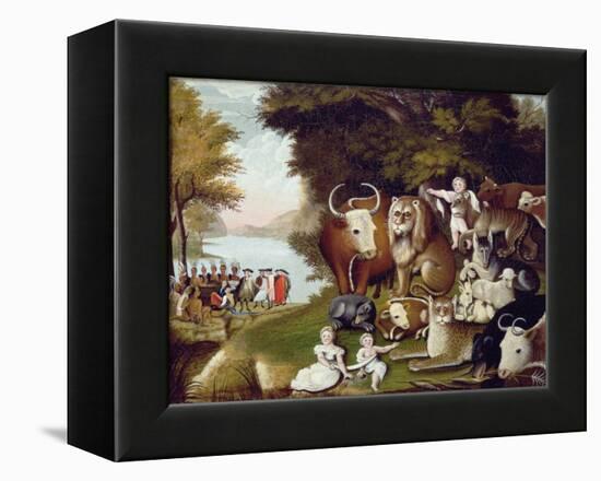 The Peaceable Kingdom-Edward Hicks-Framed Premier Image Canvas