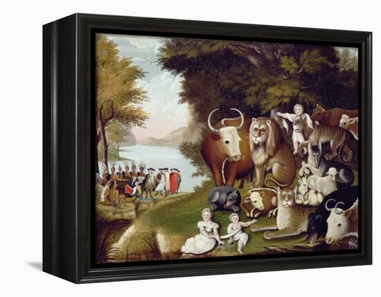 The Peaceable Kingdom-Edward Hicks-Framed Premier Image Canvas