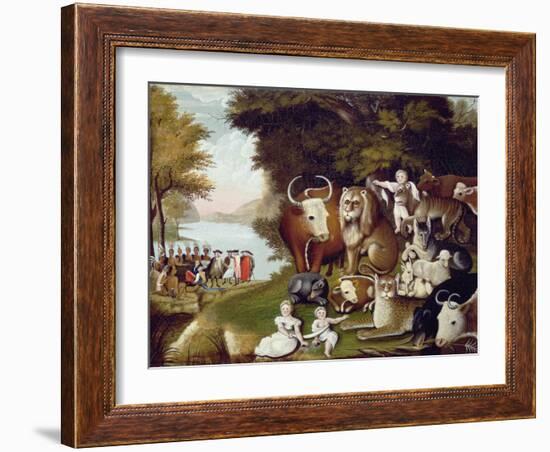 The Peaceable Kingdom-Edward Hicks-Framed Giclee Print