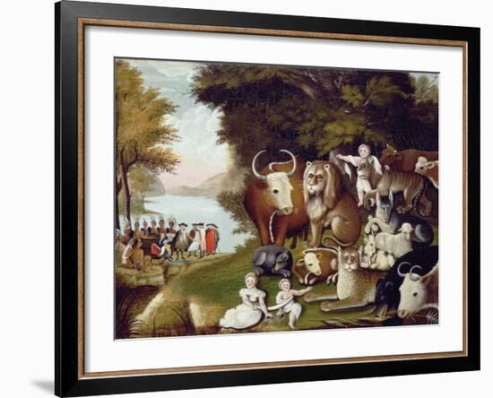 The Peaceable Kingdom-Edward Hicks-Framed Giclee Print