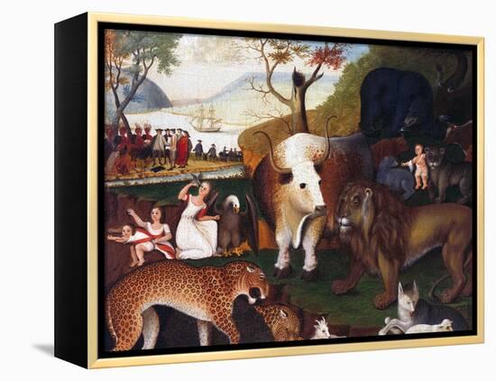 The Peaceable Kingdom-Edward Hicks-Framed Premier Image Canvas