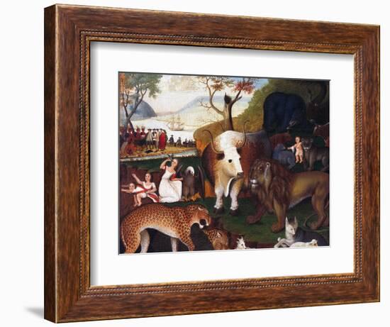 The Peaceable Kingdom-Edward Hicks-Framed Giclee Print