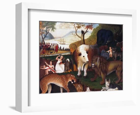 The Peaceable Kingdom-Edward Hicks-Framed Giclee Print