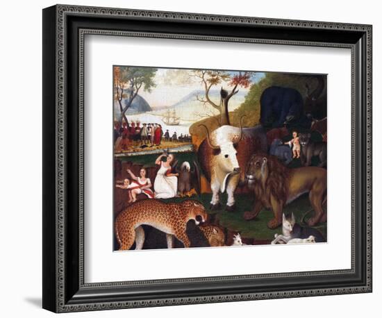 The Peaceable Kingdom-Edward Hicks-Framed Giclee Print