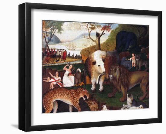 The Peaceable Kingdom-Edward Hicks-Framed Giclee Print