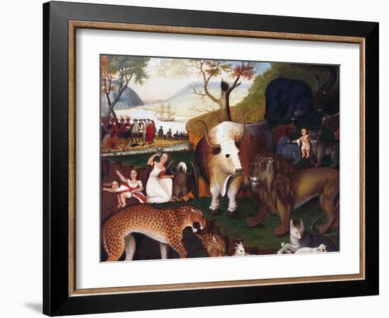 The Peaceable Kingdom-Edward Hicks-Framed Giclee Print