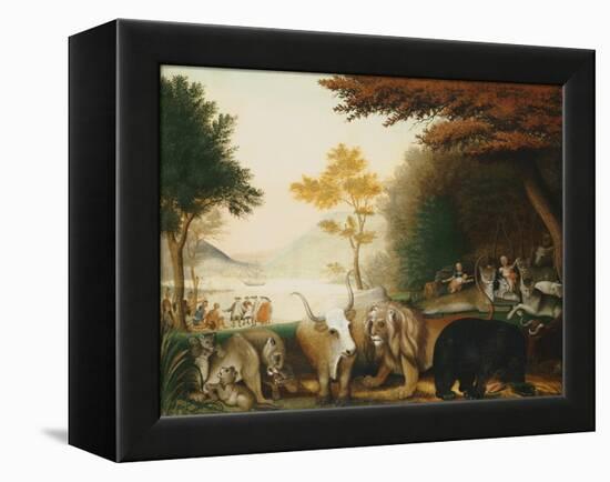 The Peaceable Kingdom-Edward Hicks-Framed Premier Image Canvas