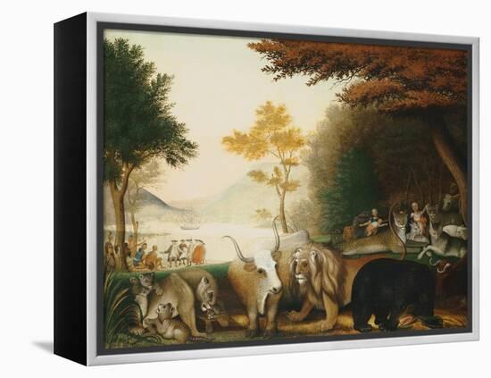 The Peaceable Kingdom-Edward Hicks-Framed Premier Image Canvas