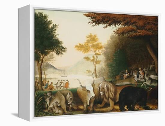 The Peaceable Kingdom-Edward Hicks-Framed Premier Image Canvas